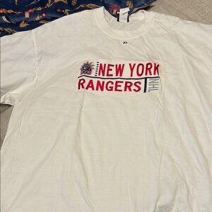 NHL White New York Rangers Short Sleeve Tee